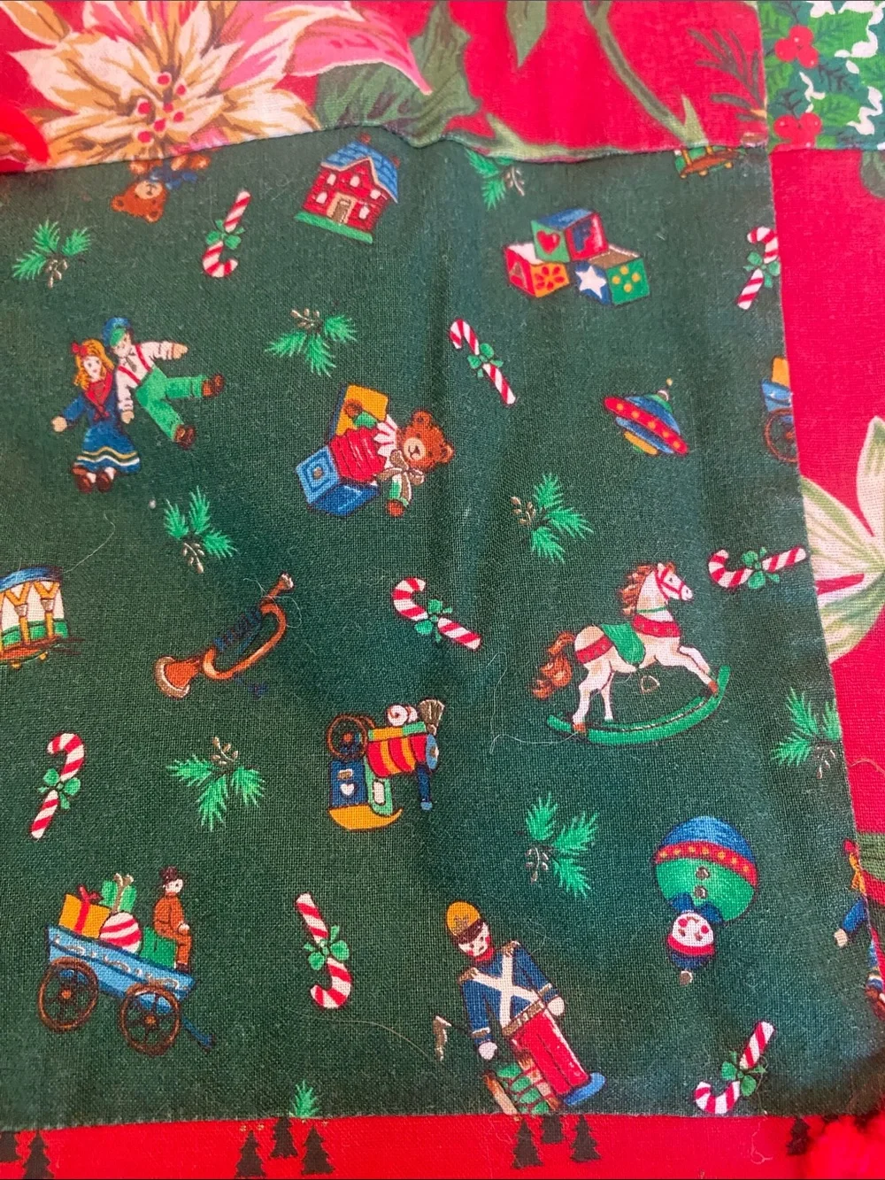 Homemade Christmas Quilt 51x56